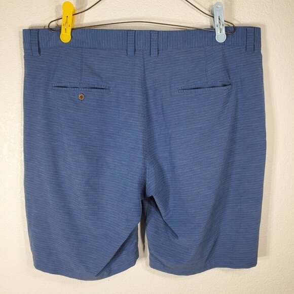 Travis Mathew Mens Chino Golf Shorts Size 40 Blue Casual Hybrid Performance - Picture 5 of 6